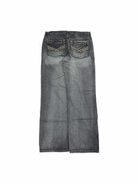 T.K. Axel Men's Relaxed Straight Leg Grey Faded Jeans 36x32